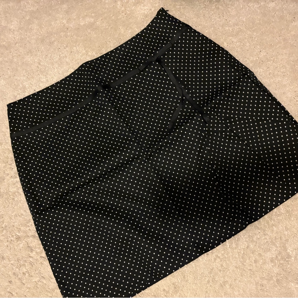 Black Polka Dot Skirt Briggs size 14